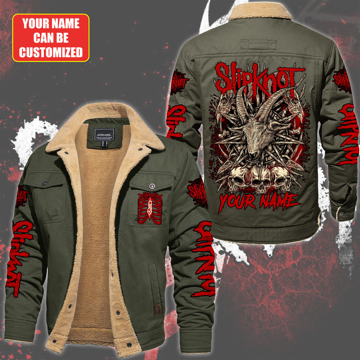 Personalized SK Q2 Fleece Thermal Cotton Jacket Q101103