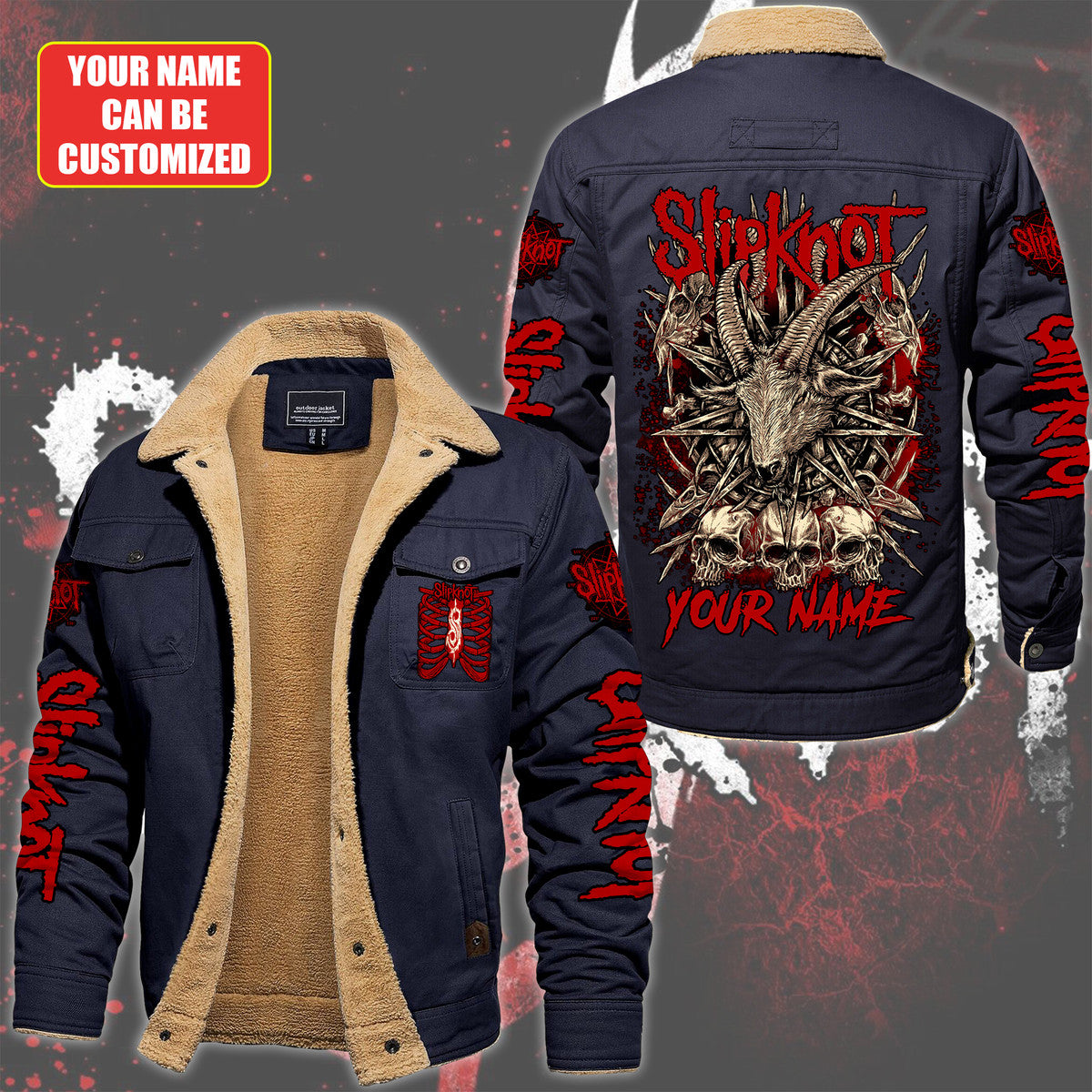 Personalized SK Q2 Fleece Thermal Cotton Jacket Q101103