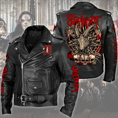 SK Q2 Zipper Vintage Leather Jacket Q101102