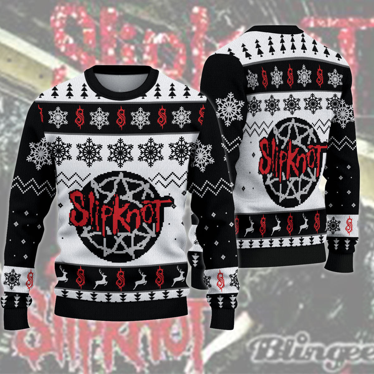 Sk Q3 Ugly Christmas Sweater , Unisex Wool Sweater Q241101