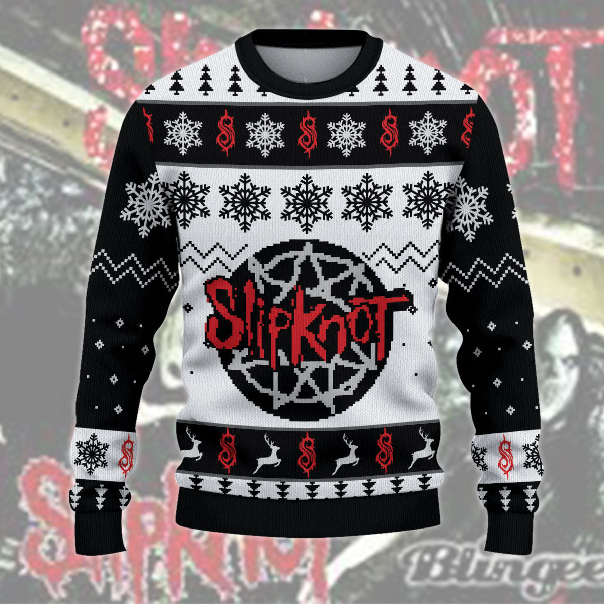 Sk Q3 Ugly Christmas Sweater , Unisex Wool Sweater Q241101