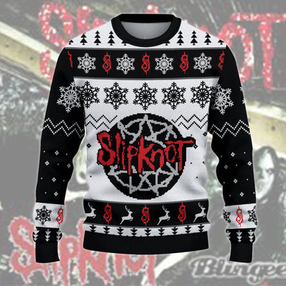 Sk Q3 Ugly Christmas Sweater , Unisex Wool Sweater Q241101