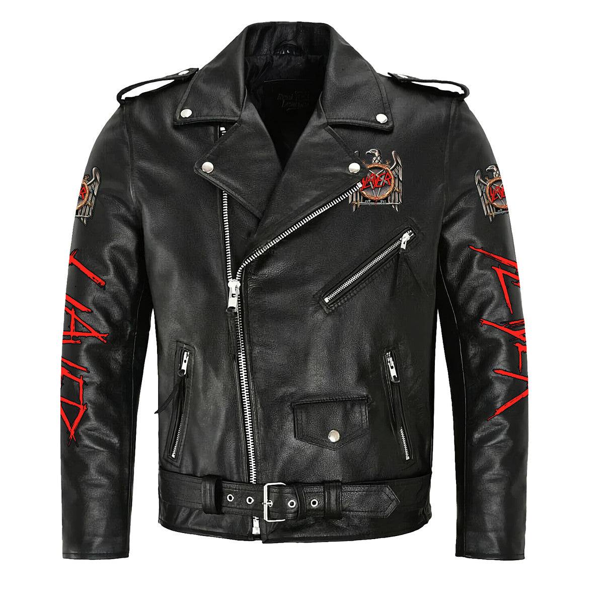 Personalized Sl Q2 Zipper Vintage Leather Jacket Q221111