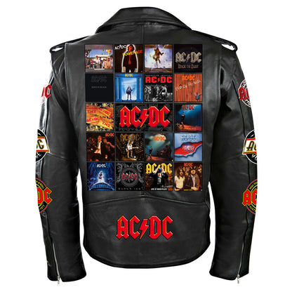 AC Q3 Zipper Vintage Leather Jacket Q200202