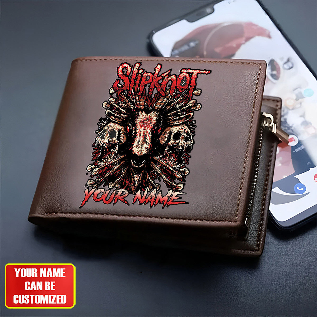 Personalized SK Q3 Leather Wallet Q010309