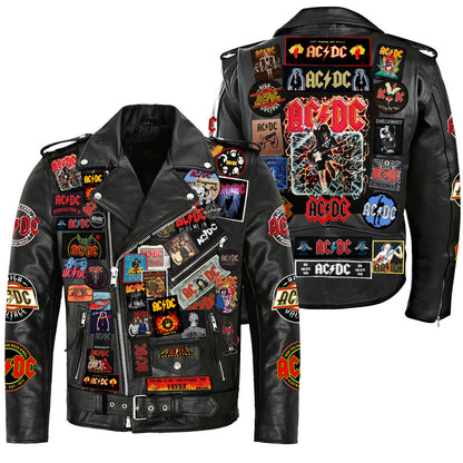 AC Q5 Zipper Vintage Leather Jacket Q140304