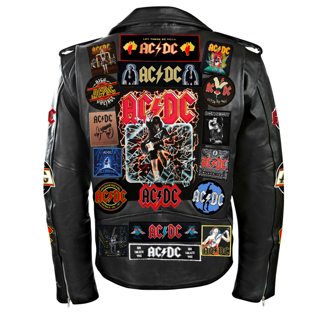 AC Q5 Zipper Vintage Leather Jacket Q140304