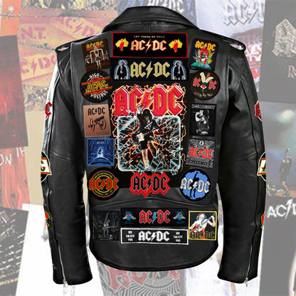 AC Q5 Zipper Vintage Leather Jacket Q140304