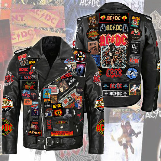 AC Q5 Zipper Vintage Leather Jacket Q140304