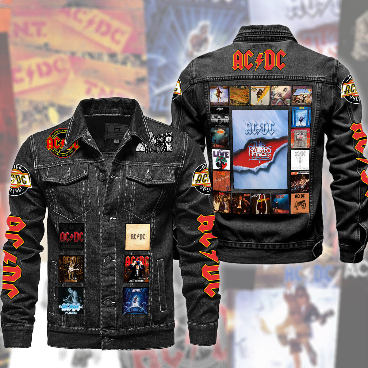 AC Albums Denim Casual Jacket , Cotton Jeans Jackets Q040407