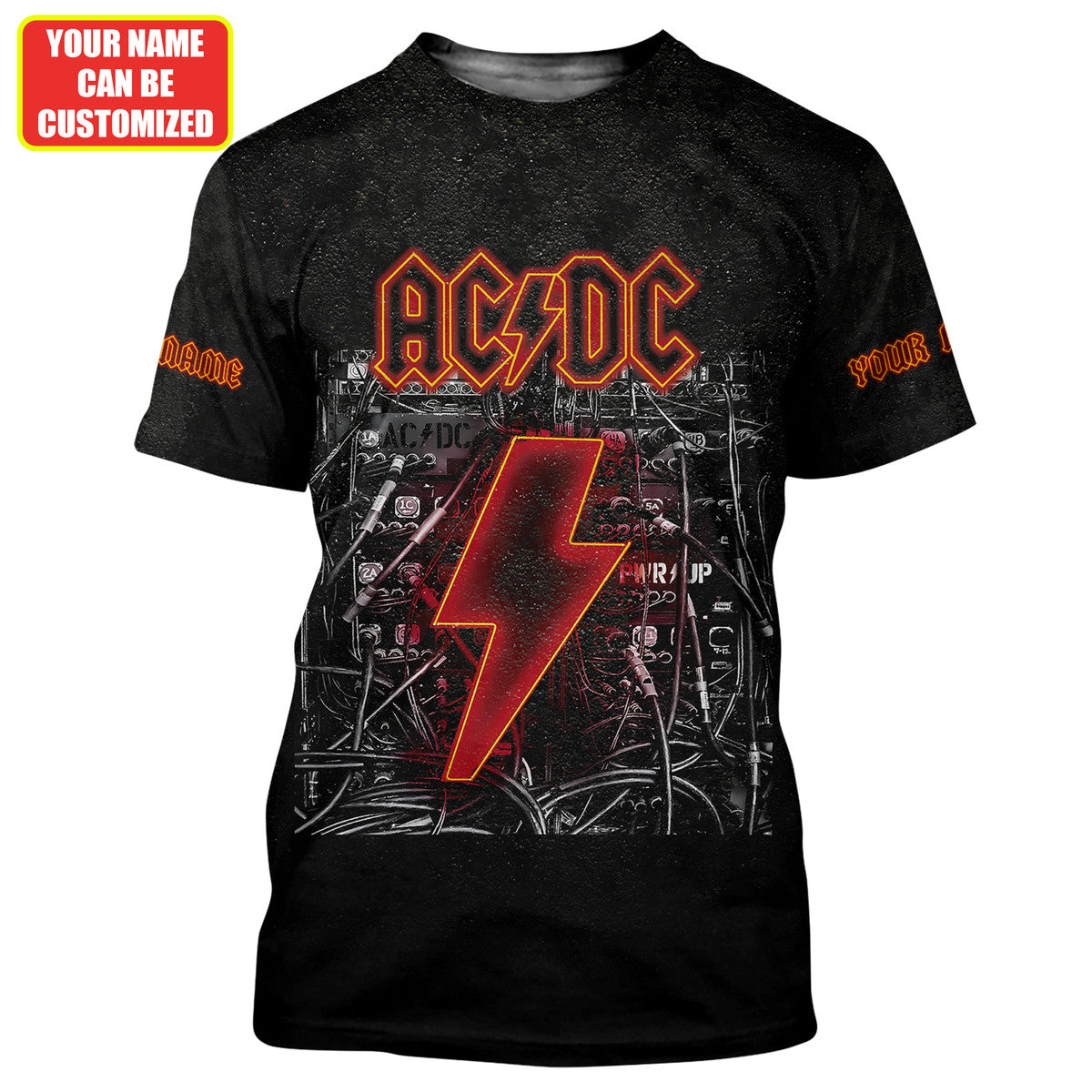 Personalized AC Power Up World Tour All Over Printed Unisex Shirt Q220412