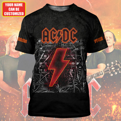 Personalized AC Power Up World Tour All Over Printed Unisex Shirt Q220412