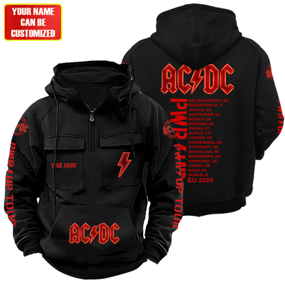 Personalized AC Power Up Tour Retro Cotton Hoodie Q040605