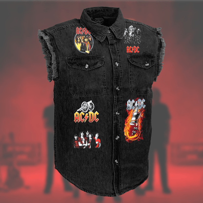 AC Power Up Tour Sleeveless Denim Jacket Q280607