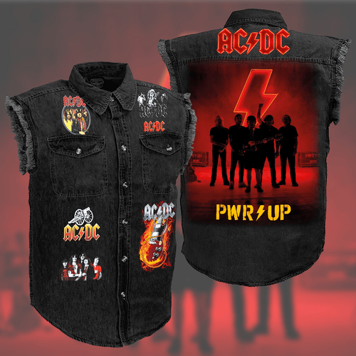 AC Power Up Tour Sleeveless Denim Jacket Q280607