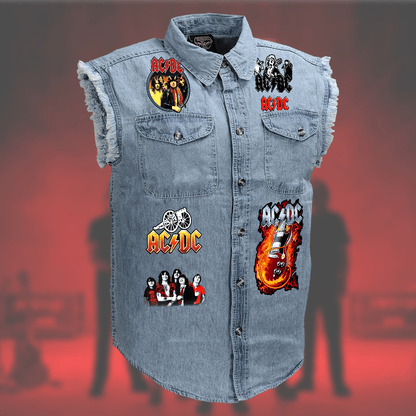 AC Power Up Tour Sleeveless Denim Jacket Q280607