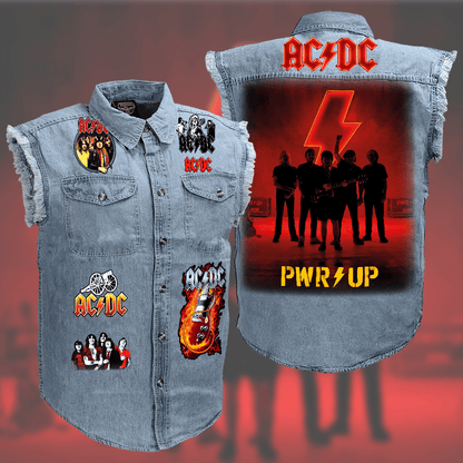 AC Power Up Tour Sleeveless Denim Jacket Q280607