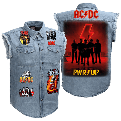 AC Power Up Tour Sleeveless Denim Jacket Q280607
