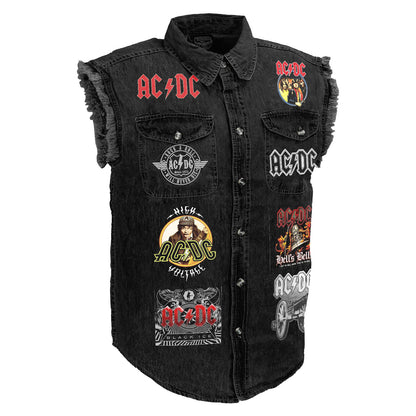 AC Rock And Roll Sleeveless Denim Jacket Q020701