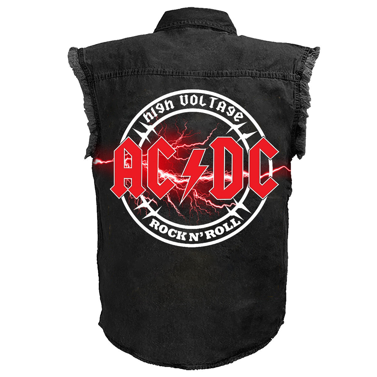 AC Rock And Roll Sleeveless Denim Jacket Q020701