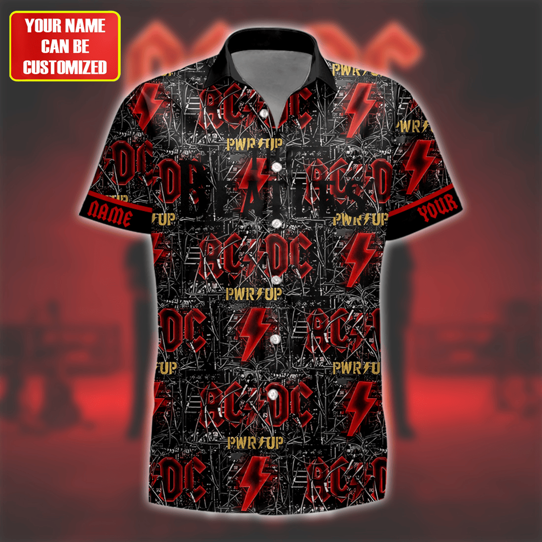 Personalized AC Power Up Tour V2 Tropical Hawaii Shirt Beach Short Q090706