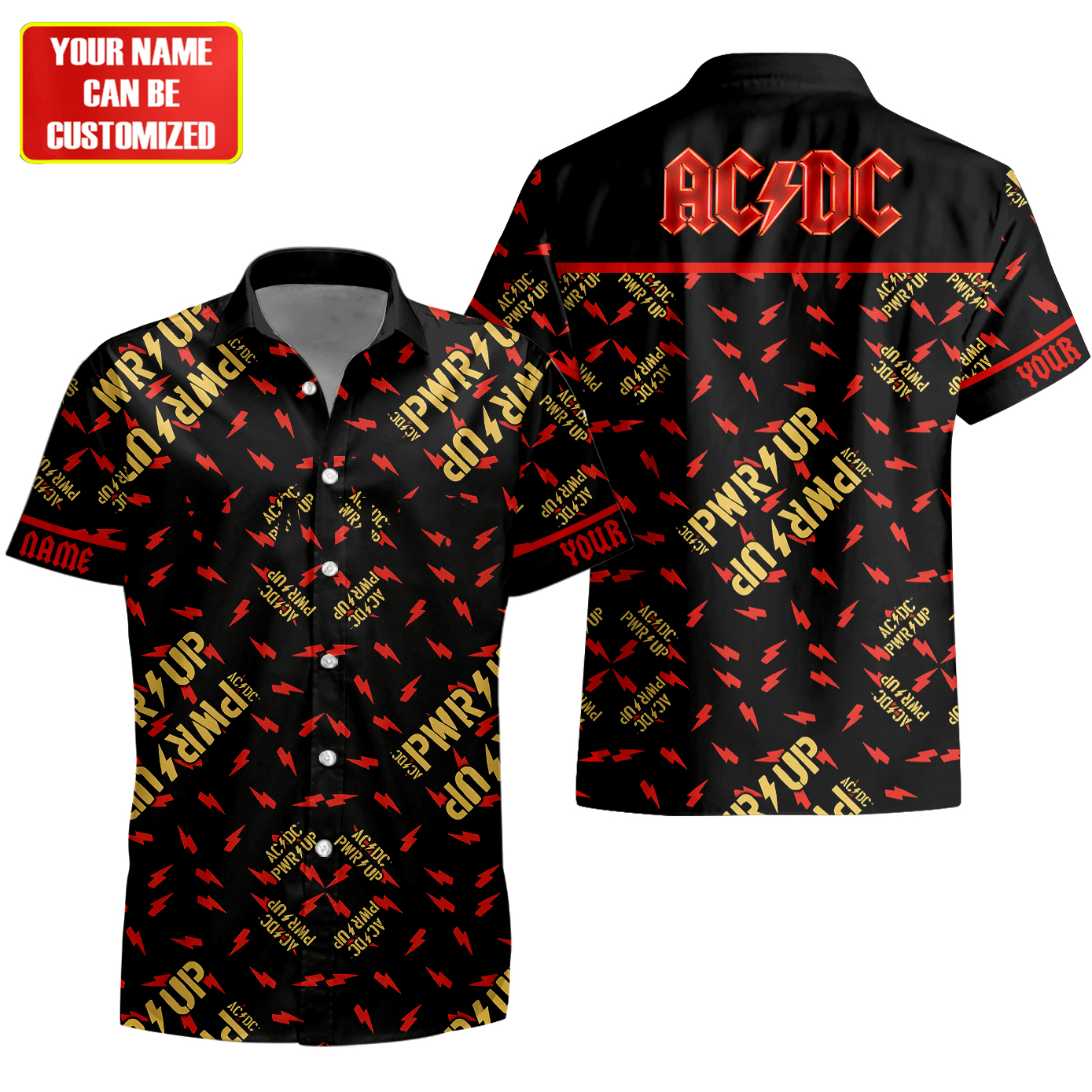 Personalized AC Power Up Tour Tropical Hawaii Shirt Beach Short Q090705