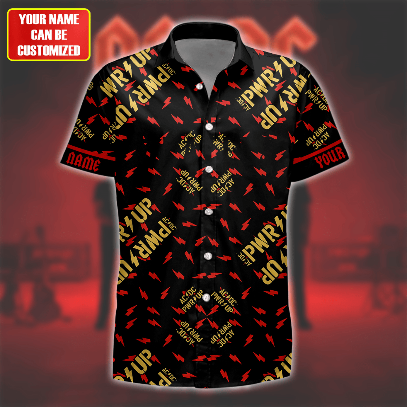 Personalized AC Power Up Tour Tropical Hawaii Shirt Beach Short Q090705