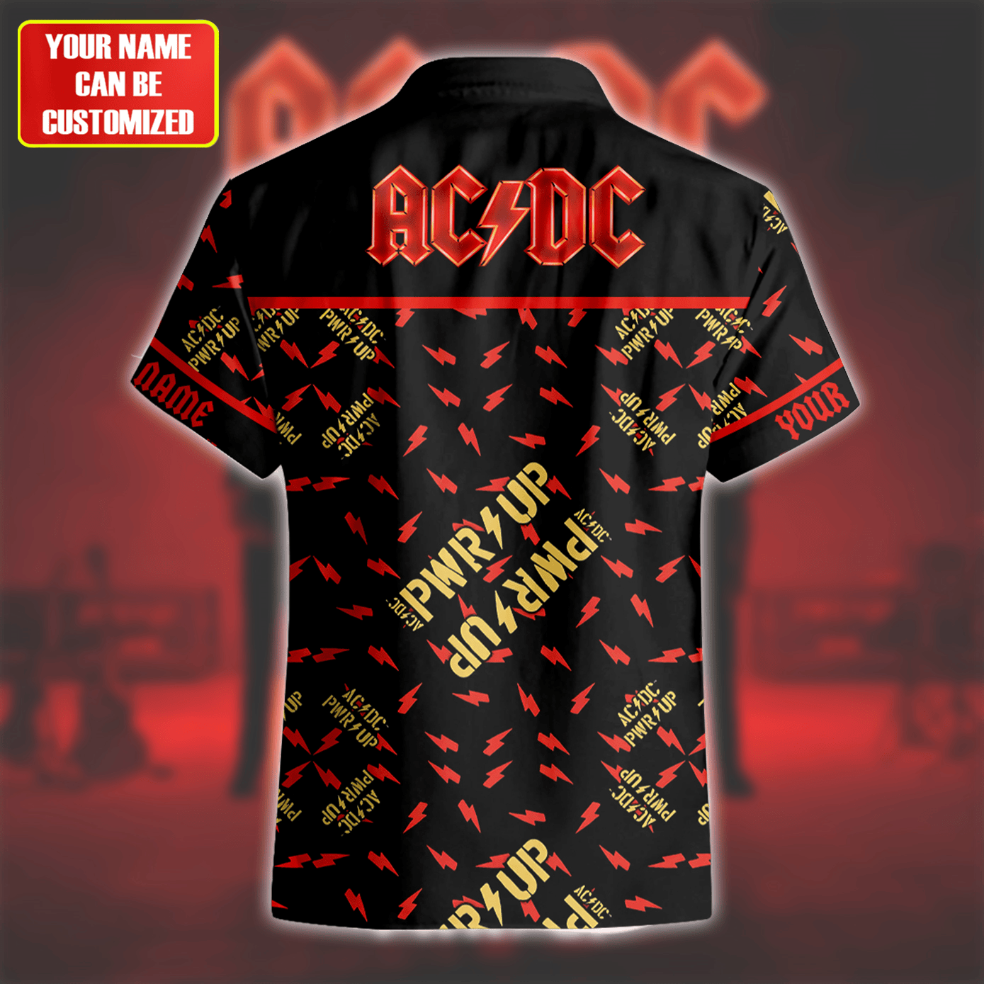 Personalized AC Power Up Tour Tropical Hawaii Shirt Beach Short Q090705