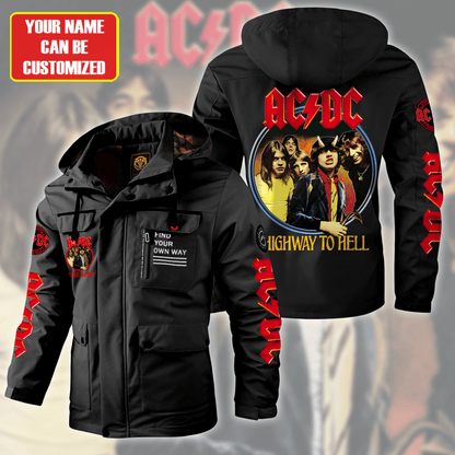 AC Highway To Hell Windbreaker Hooded Jacket Q301003