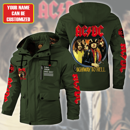 AC Highway To Hell Windbreaker Hooded Jacket Q301003