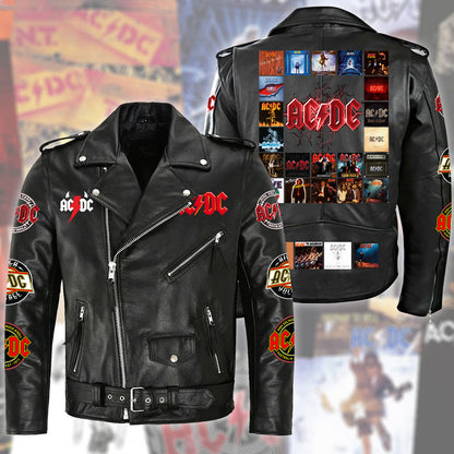 AC Q2 Zipper Vintage Leather Jacket Q050203