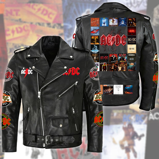 AC Q2 Zipper Vintage Leather Jacket Q050203