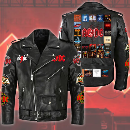 AC Q2 Zipper Vintage Leather Jacket Q050203