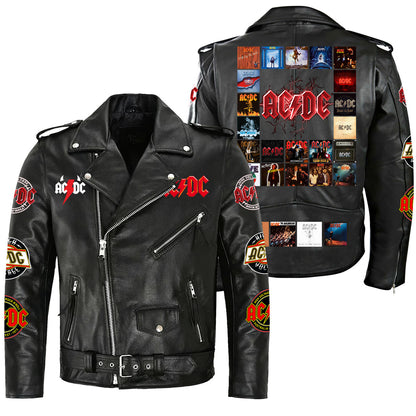 AC Q2 Zipper Vintage Leather Jacket Q050203