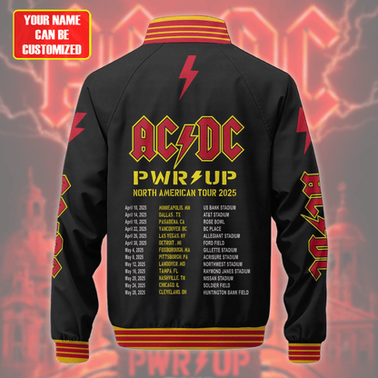 Personalized AC Power Up Tour 2025 Zipper Stand Collar Jacket 3D Q270202