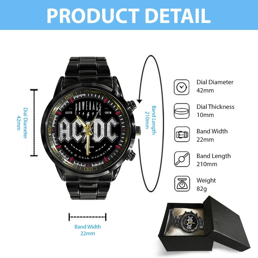 AC Rock Luxury Stainless Steel Watch