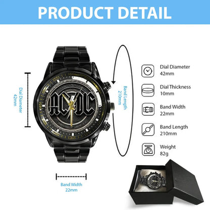 AC Rock Luxury Stainless Steel Watch V5