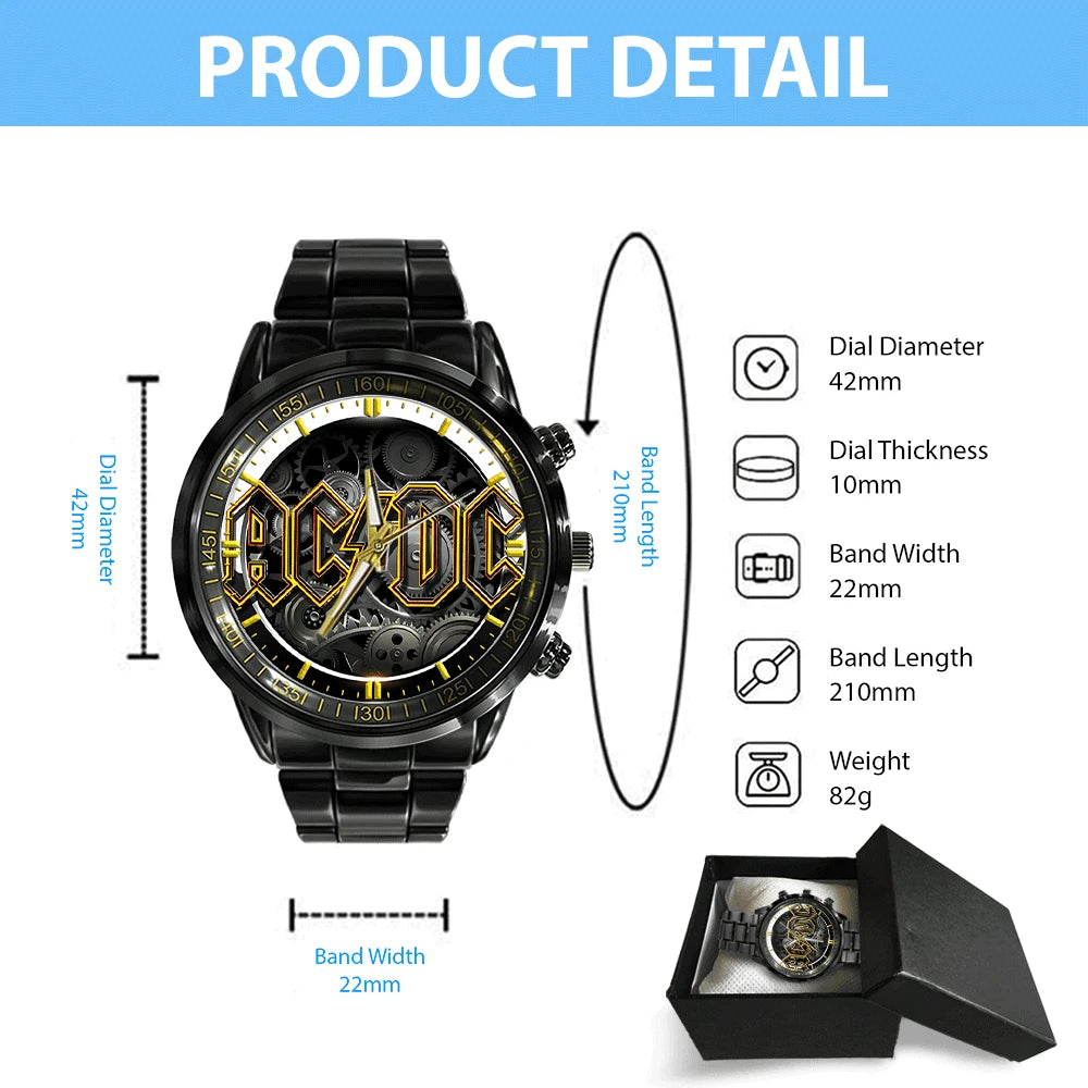 AC Rock Luxury Stainless Steel Watch V6