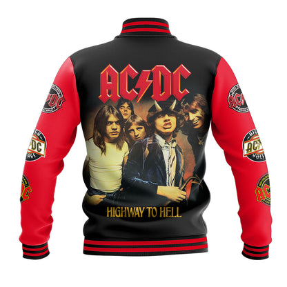 Personalized AC Highway To Hell 3D Baseball Jacket Q100406
