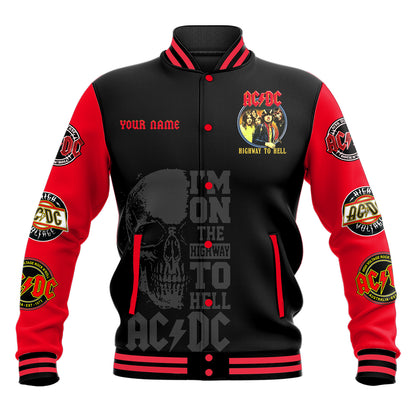 Personalized AC Highway To Hell 3D Baseball Jacket Q100406
