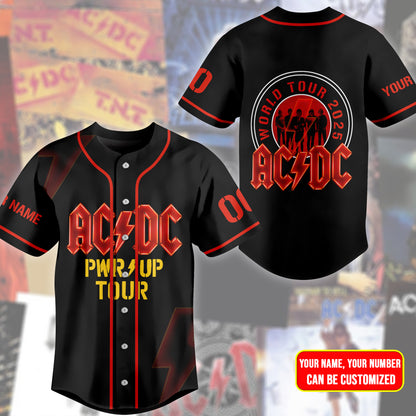Personalized AC Power Up Tour - Baseball Jersey Shirt 3D Q120402