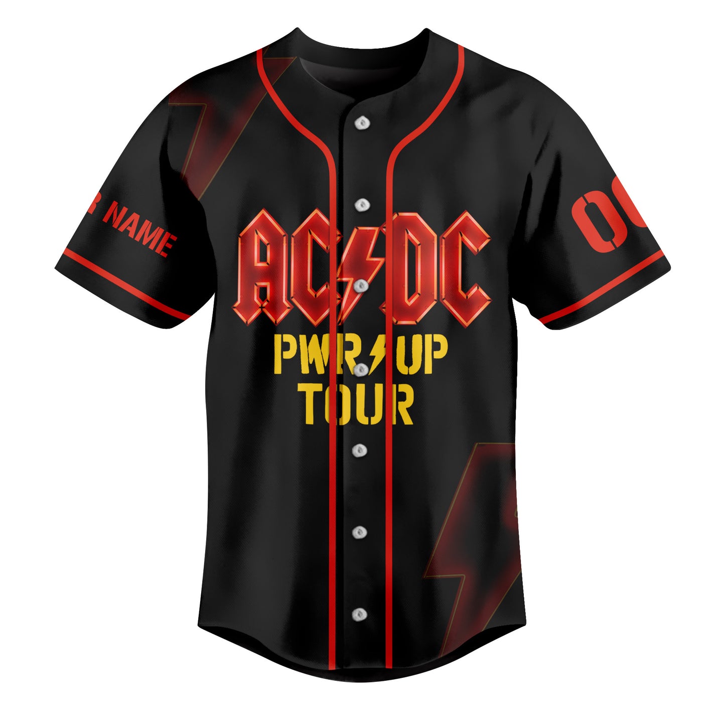 Personalized AC Power Up Tour - Baseball Jersey Shirt 3D Q120402