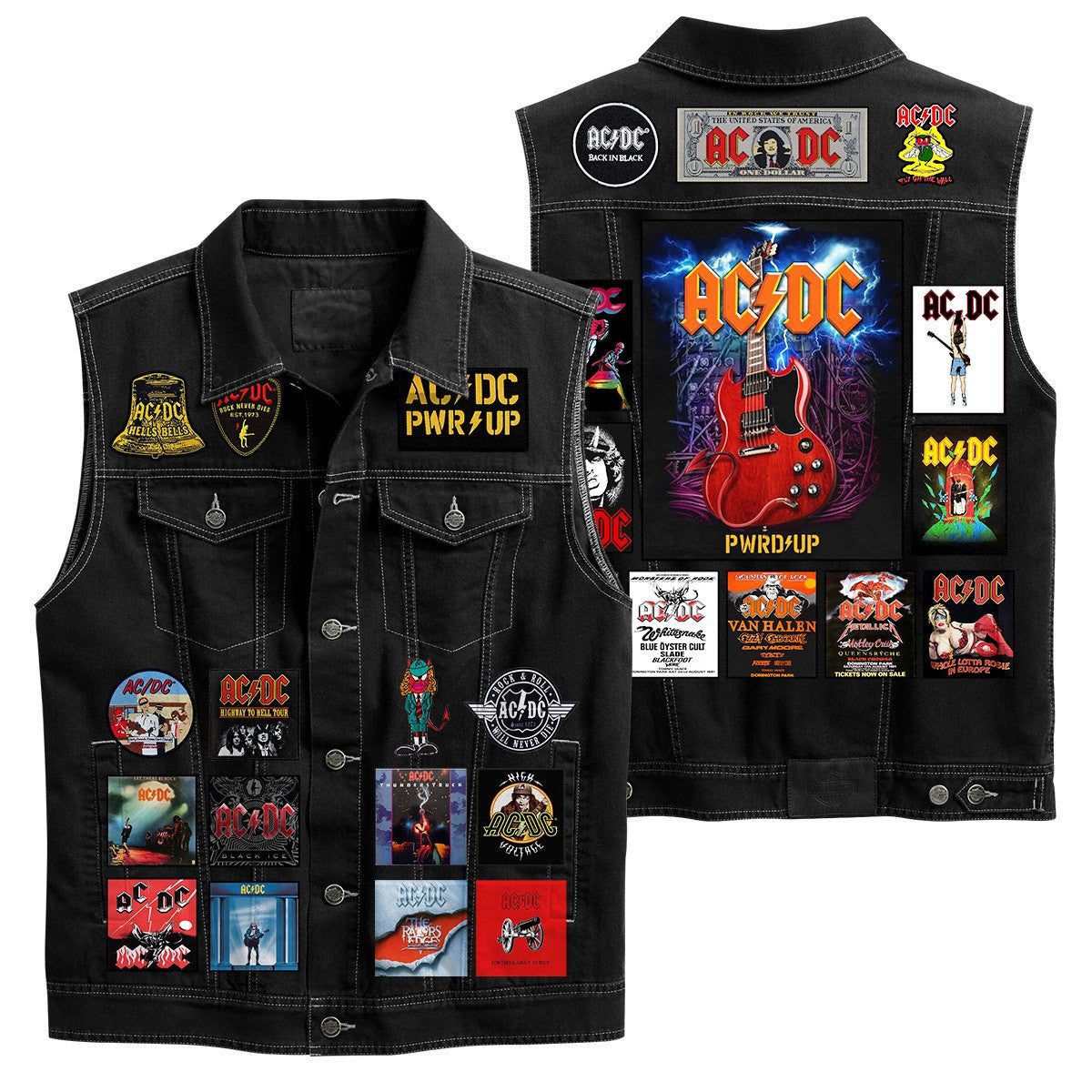 AC Power Up Cutoff Denim Jacket Q180405