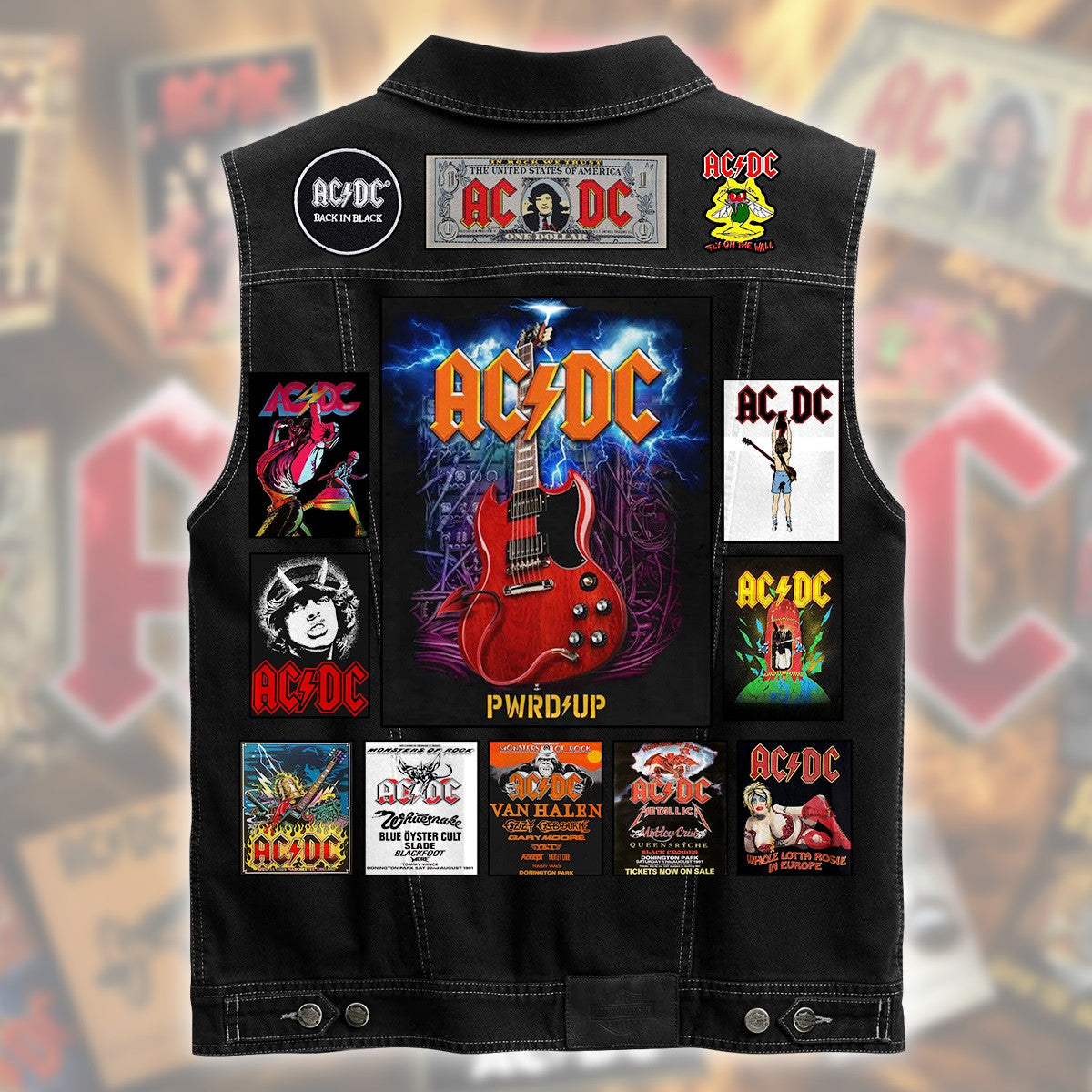 AC Power Up Cutoff Denim Jacket Q180405