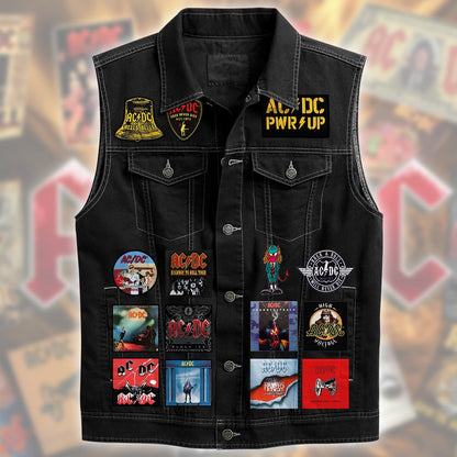 AC Power Up Cutoff Denim Jacket Q180405