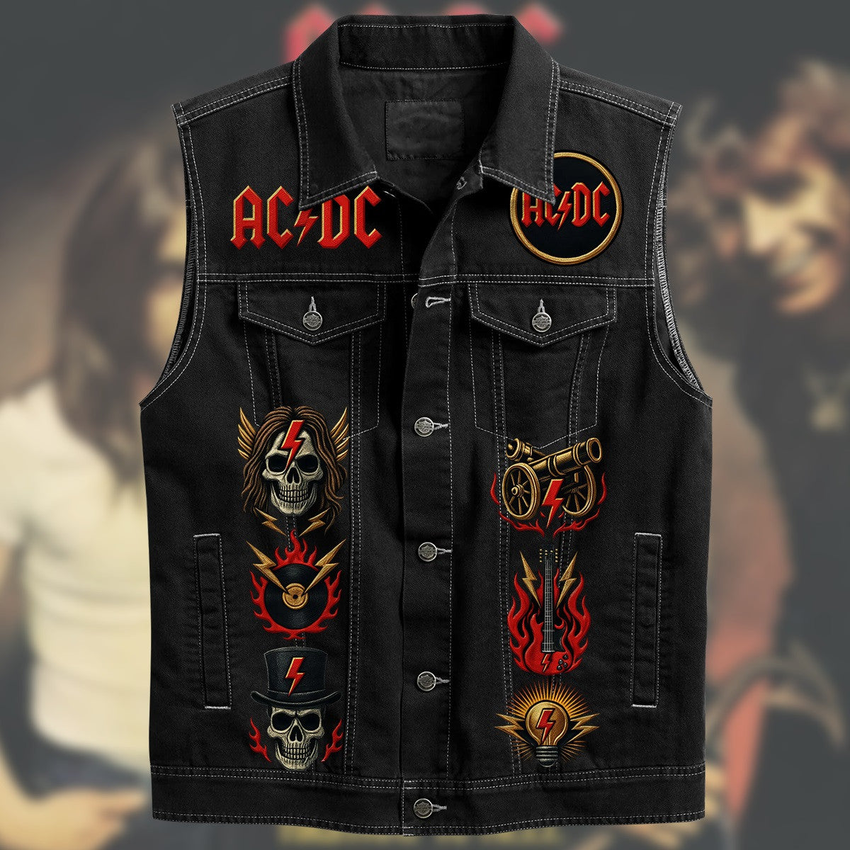AC Rock Cutoff Denim Jacket Q010703