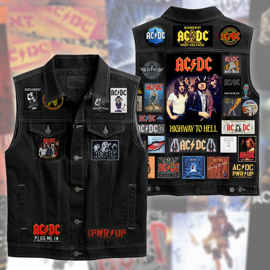 AC Rock And Roll Cutoff Denim Jacket Q200807