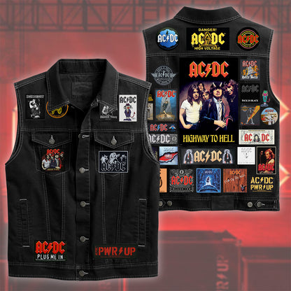 AC Rock And Roll Cutoff Denim Jacket Q200807