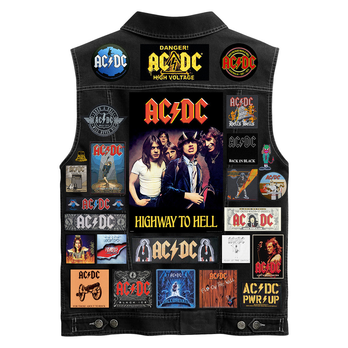 AC Rock And Roll Cutoff Denim Jacket Q200807