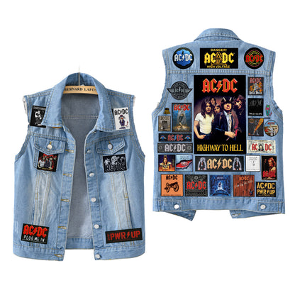 AC Rock And Roll Cutoff Denim Jacket Q200807